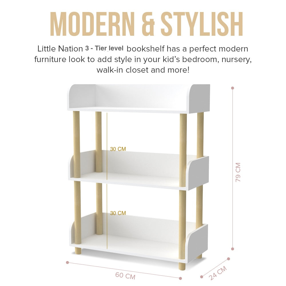 3-tier Book Shelf Organizer