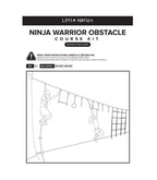 2 x 50ft Slacklines with Ninja Warrior 10pc Obstacle Course