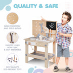 Wooden Work Bench Tool Station