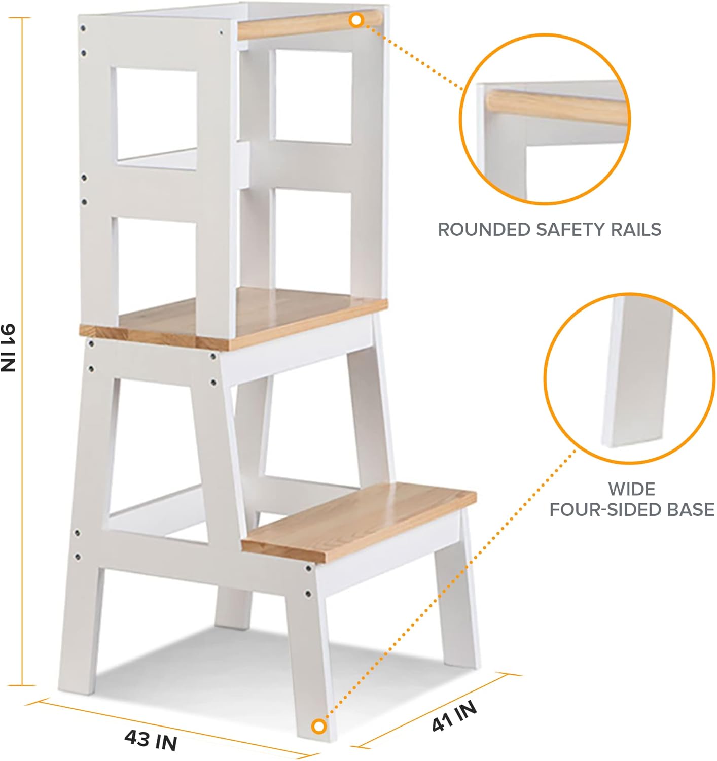 Oscar Learning Tower – Wooden Kitchen Helper Tower