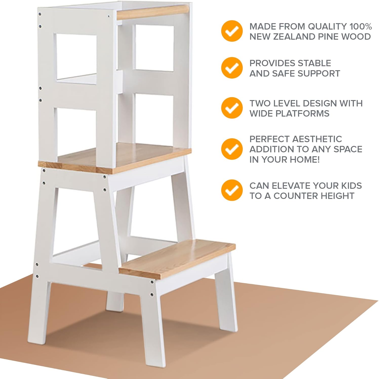 Oscar Learning Tower – Wooden Kitchen Helper Tower