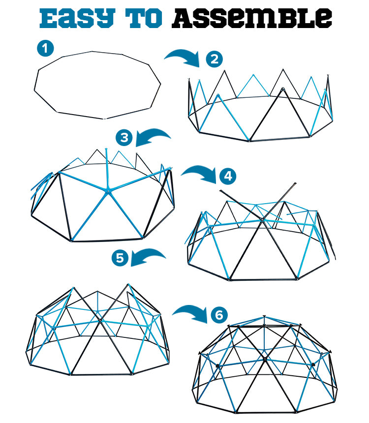 10ft Metal Climbing Dome - Little Nation