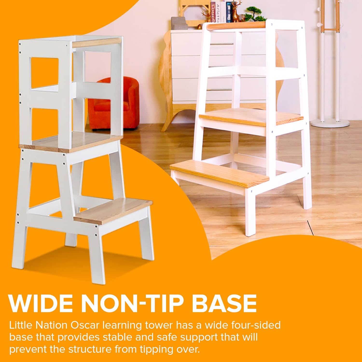 Oscar Learning Tower – Wooden Kitchen Helper Tower