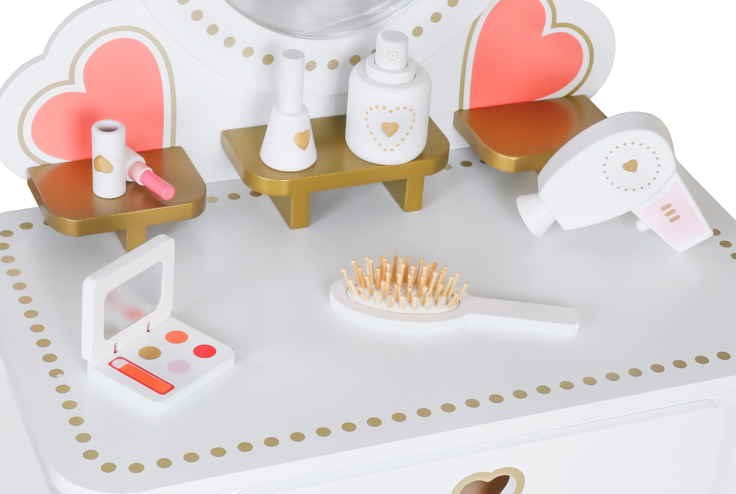 Wooden Dresser Table with Vanity Kit