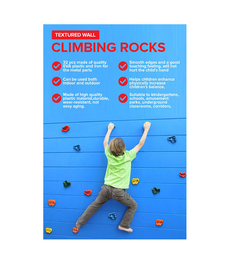 Climbing Wall Hold Rocks - 32 pcs set