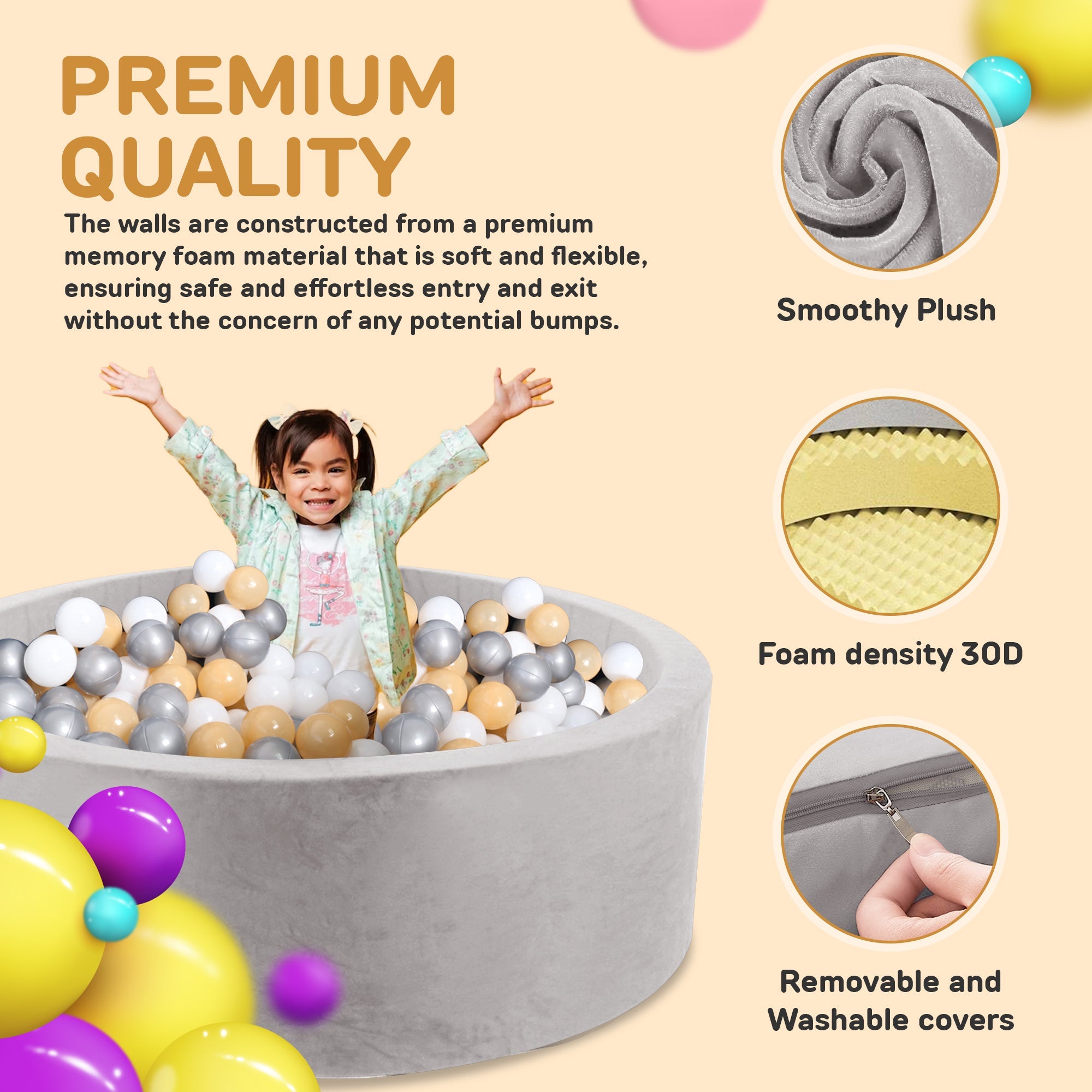 Foam Ball Pit Deluxe (Balls not included)