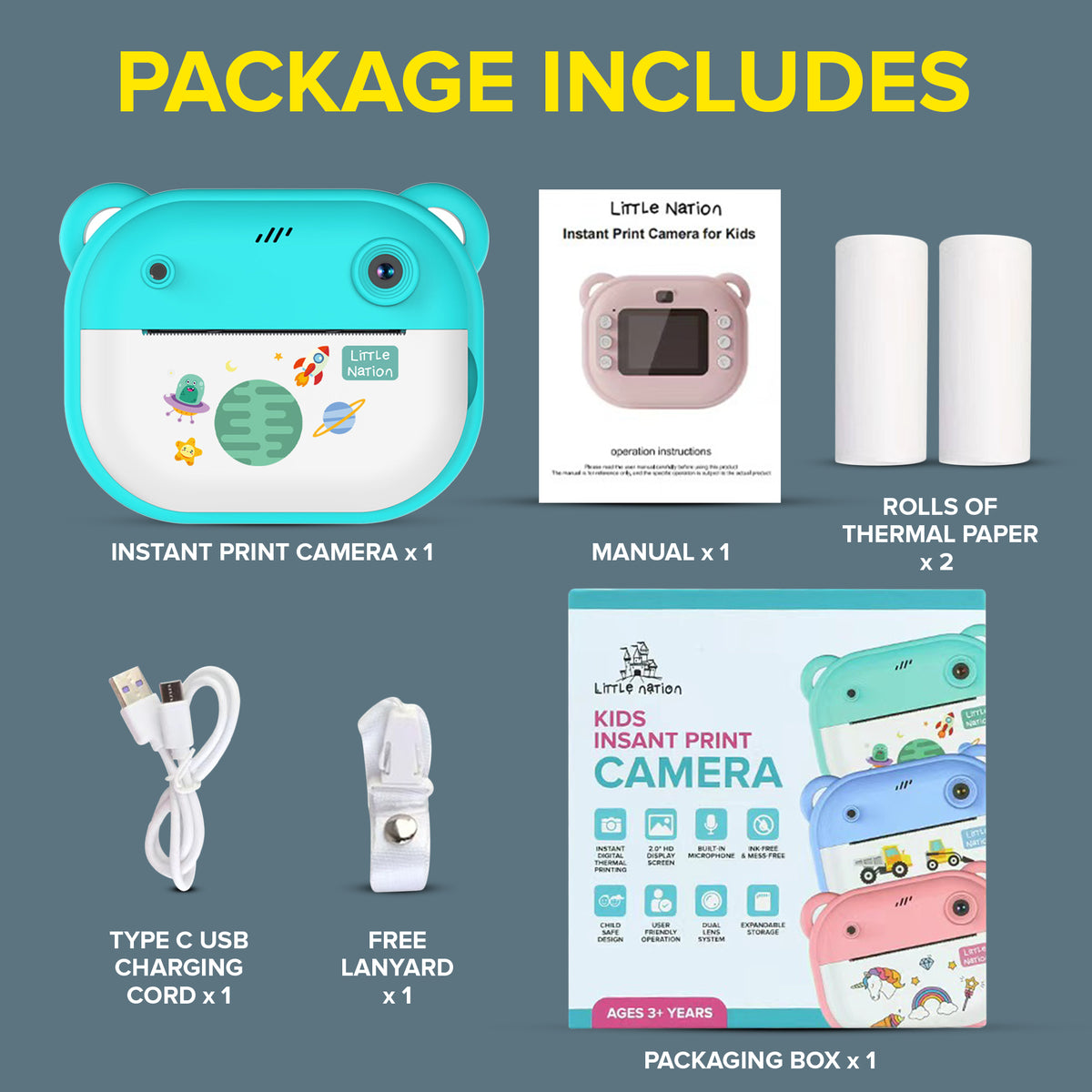 Instant Print Kids Camera