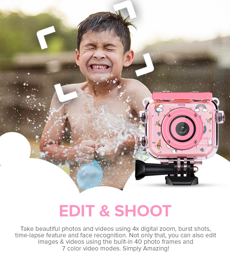 Waterproof Kids Action Camera