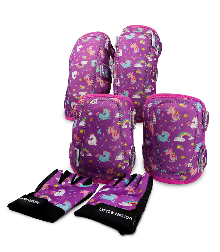 Kids Protective Gear Set Elbow Knee Pads and Gloves