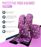 Kids Protective Gear Set Elbow Knee Pads and Gloves