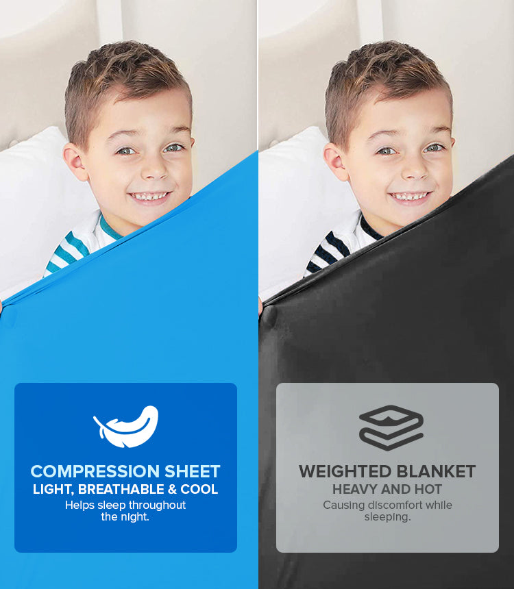 Sensory Compression Blanket Single Size (Blue)