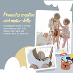 Wooden Moon Doll Pram