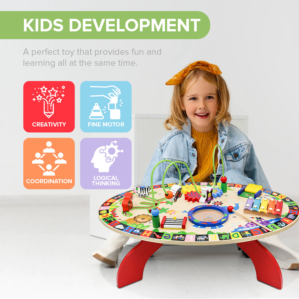 Toddler Activity Table Sensory Board