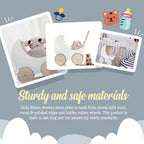 Wooden Moon Doll Pram