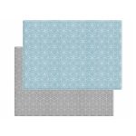 Baby Play Mat - Scandi Blue Geo - Grey Cube (Medium)