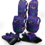 Dinosaur Elbow Pad, Knee Pad and Gloves Protective Set