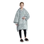 Hoodie Blanket Grey with Luminous stars