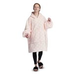 Hoodie Blanket Pink with speckles