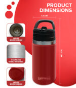 Kids Insulated Tumbler Drink Bottle – Red - Image 10