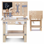 Wooden Work Bench Tool Station